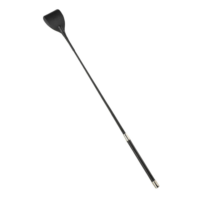 BLACK LEATHER RIDING CROP