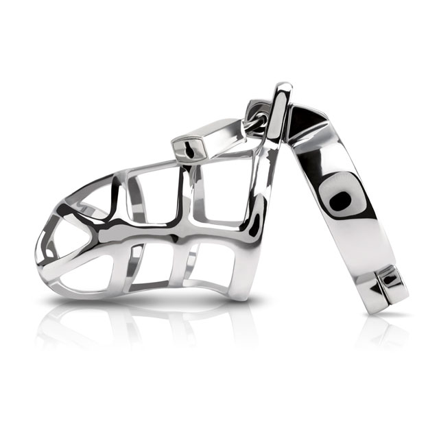 PIPEDREAM METAL WORX LOCKING CHASTITY COCK CAGE