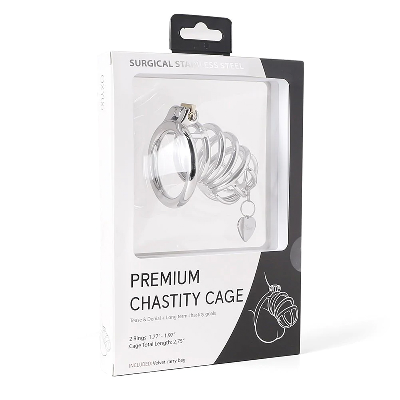 OXY PREMIUM CHASTITY CAGE STAINLESS STEEL