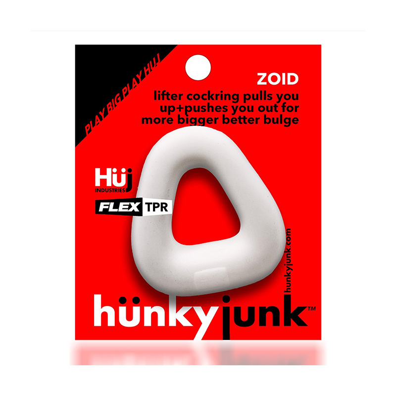 HUNKYJUNK ZOID TRAPEZOID LIFTER COCKRING WHITE ICE