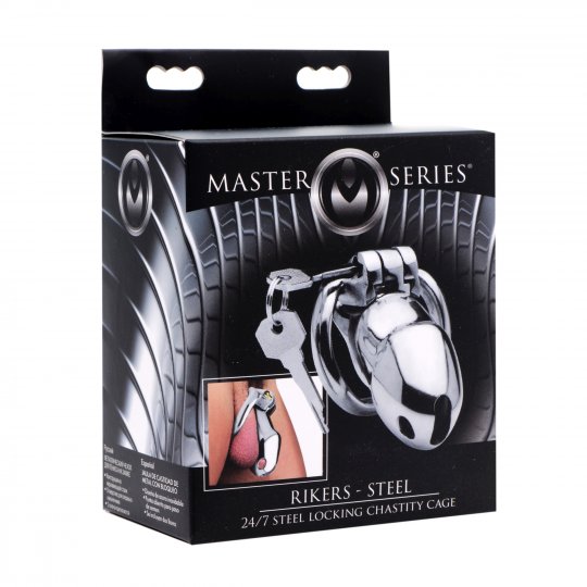 RIKERS 24-7 STAINLESS STEEL LOCKING CHASTITY CAGE