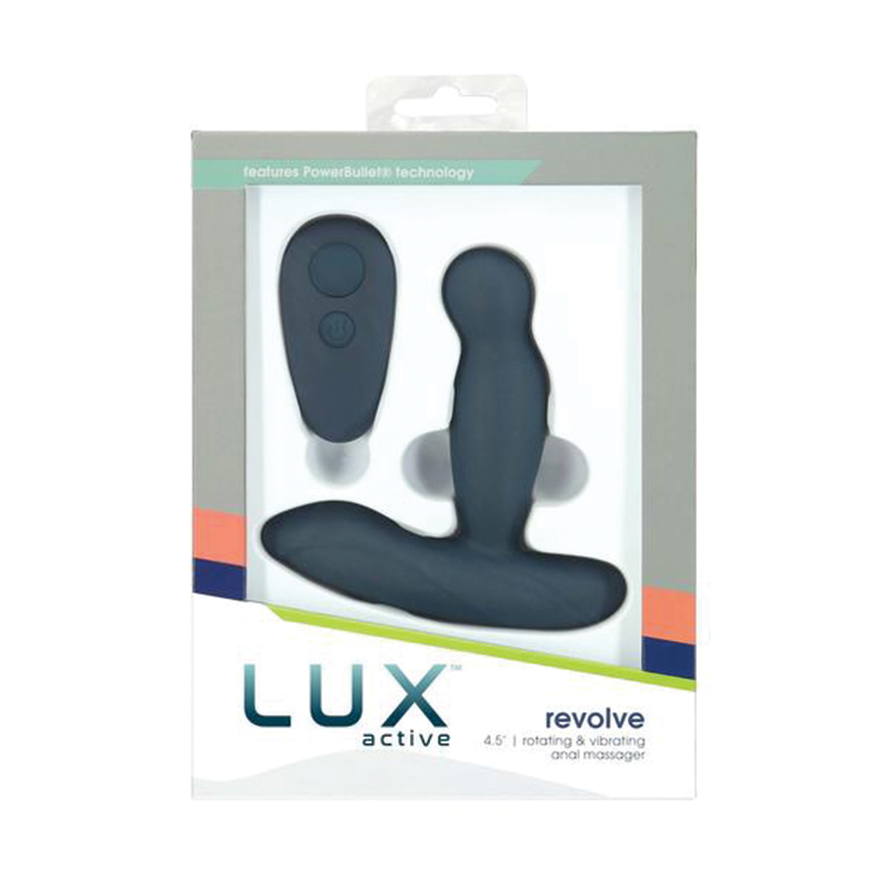LUX ACTIVE REVOLVE 4.5 IN. ROTATING AND VIBRATING SILICONE PROSTATE MASSAGER