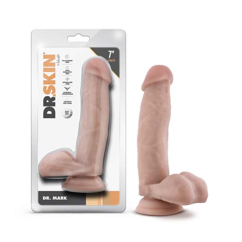 DR. SKIN DR. MARK 7 IN. DILDO WITH BALLS