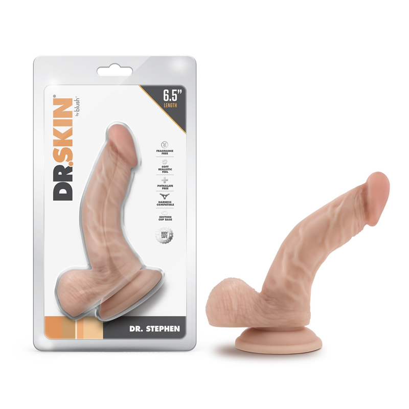 DR. SKIN DR. STEPHEN 6.5 IN. DILDO WITH BALLS