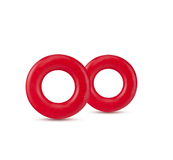 STAY HARD DONUT COCK RING SET  - RED