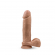 9 INCH SILICONE DILDO W/ SUCTION CUP - MOCHA